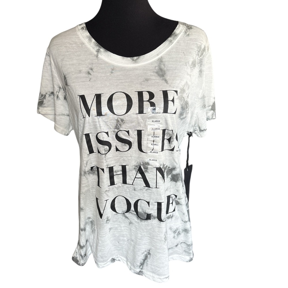 NWT Brooklyn Standard "More Issues Than Vogue" Graphic Tee, Size XL